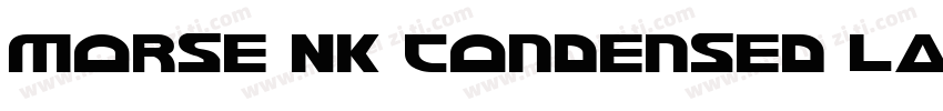 Morse NK Condensed Laser Italic字体转换